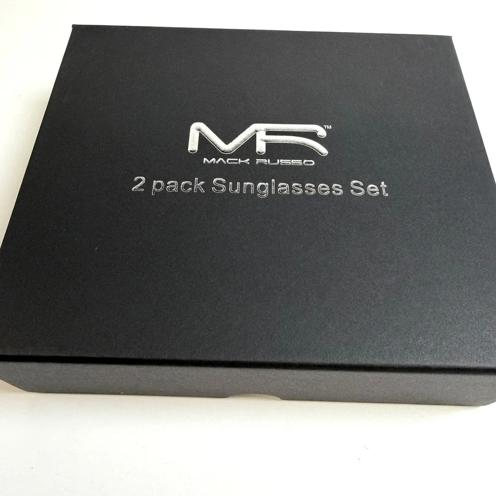 Mack Russo 2-Pack Sunglasses Set His Hers Unisex UV400 New in Box